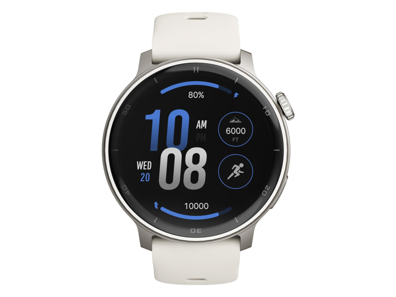 Stelio Activ AI 46mm GPS Srebrny