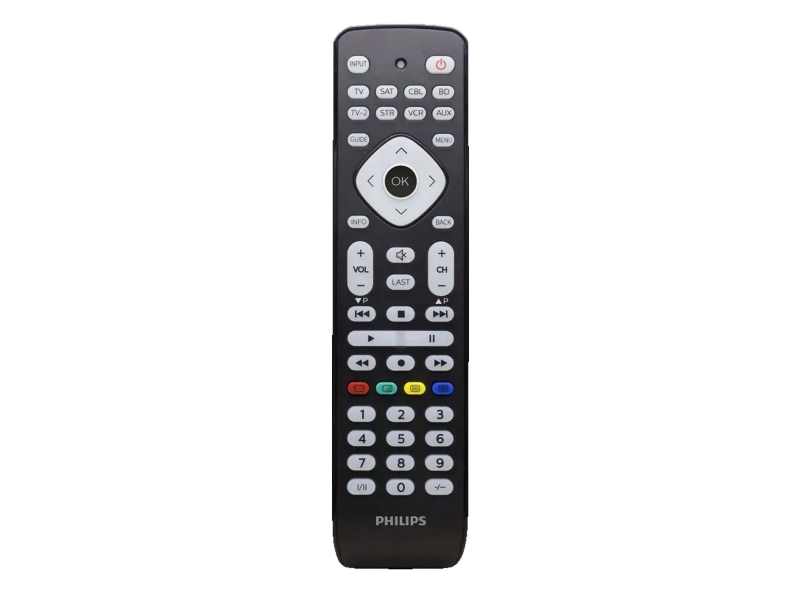 Philips Pilot uniwersalny 8 in 1 (TV, TV2, Blu-ray, CBL, SAT, STR, V)