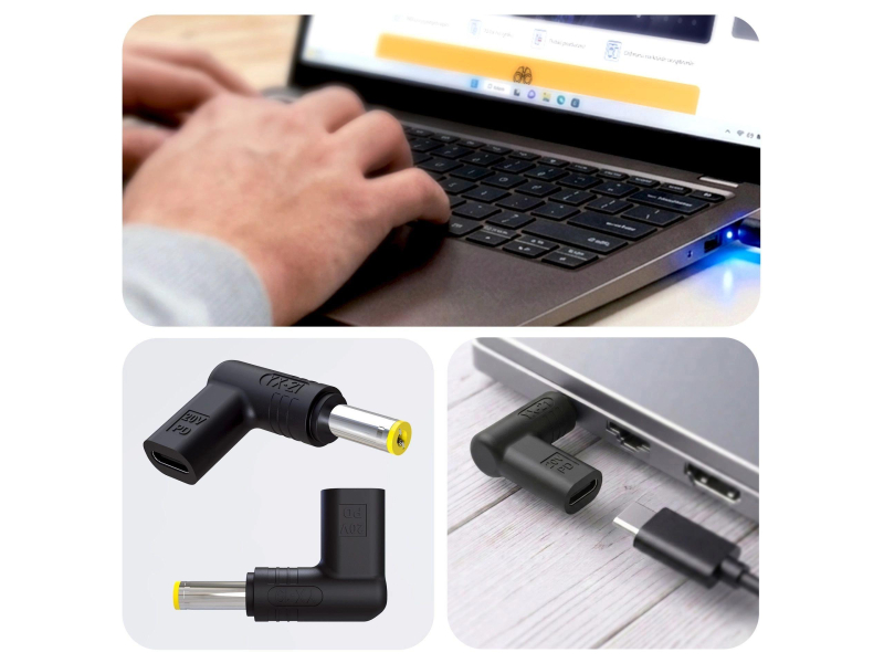 3mk Hardy Laptop PowerAdapter Acer, Sony 20V USB-C female