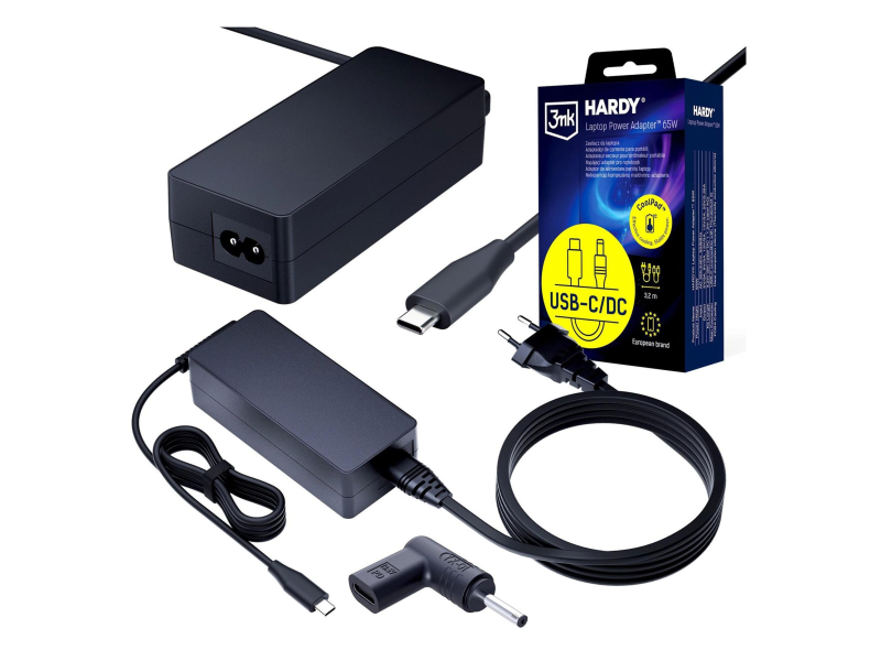 3mk Hardy Laptop PowerAdapter Acer Samsung ASUS Liteon 20V USB-C
