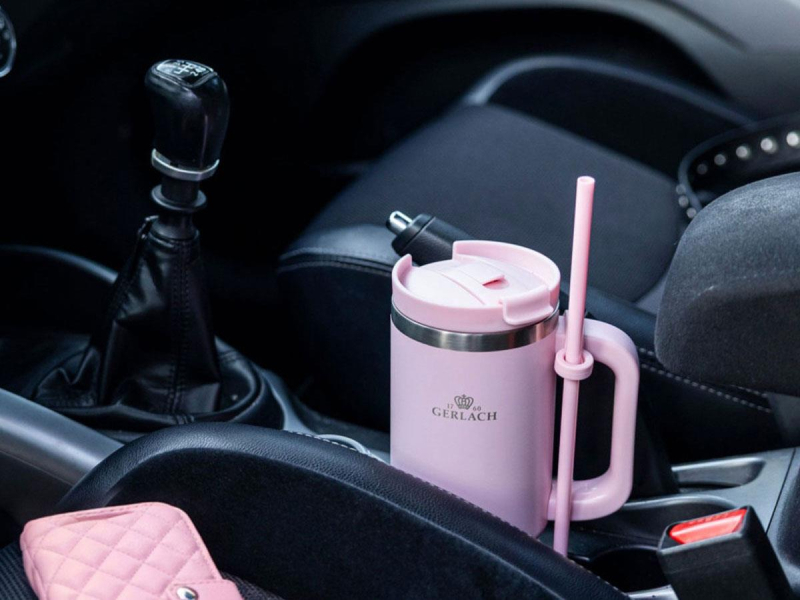 Gerlach Smart kubek termiczny 0,9l różowy