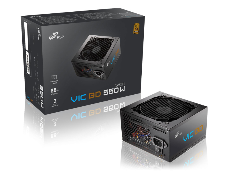 FSP/Fortron VIC 550W 80 Plus Bronze ATX 3.1 PCIe Gen 5.1