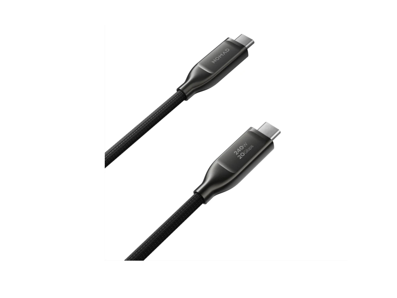 Nomad Kevlar Cable USB4 USB-C to USB-C 1.0m Carbide V3