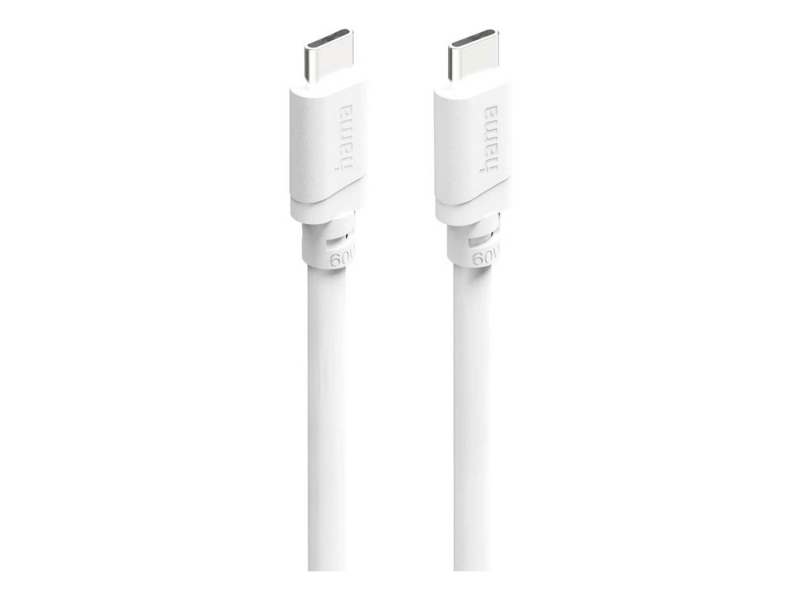 Hama Kabel ładujacy/data USB-C 60W 2m biały