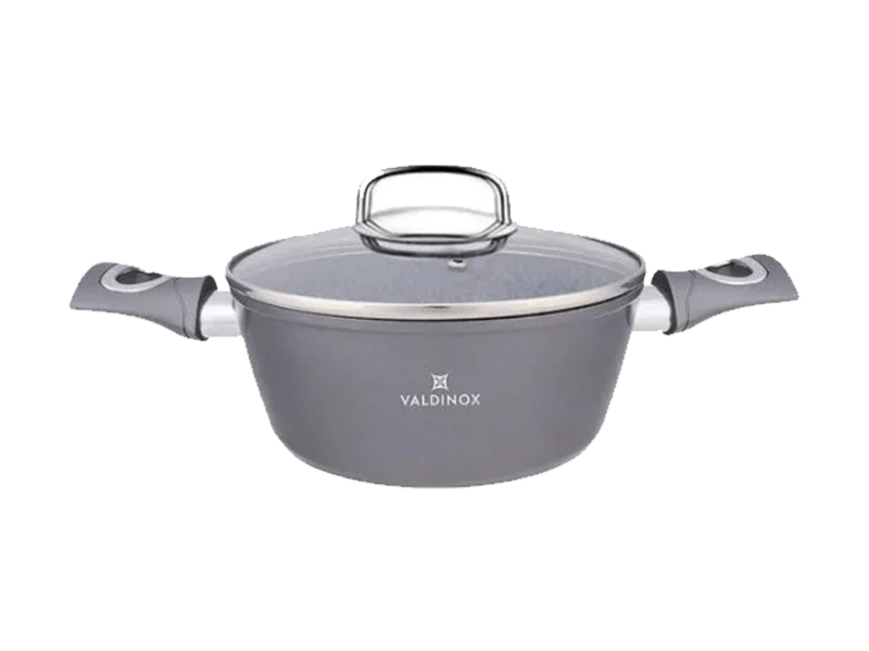 Altom Valdinox Grand garnek 20cm 2,4l. z pokrywą szklaną