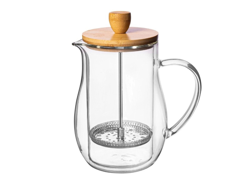 Altom Zaparzacz termiczny z bambusową pokrywą 400ml N/N BZ