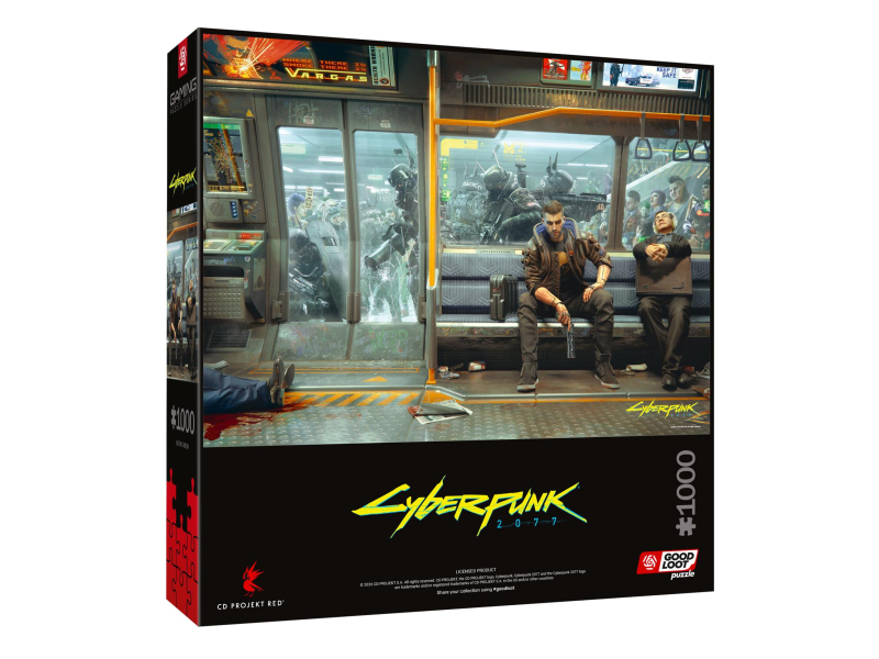 Merch Gaming Puzzle: Cyberpunk 2077 Metro, 1000 elementów