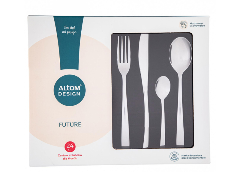 Altom Future kpl.24 sztućców pudełko flok New