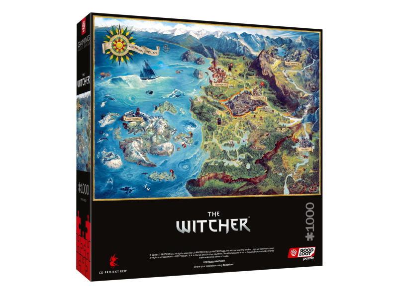 Merch Gaming Puzzle: The Witcher (Wiedźmin) The Northern Realms
