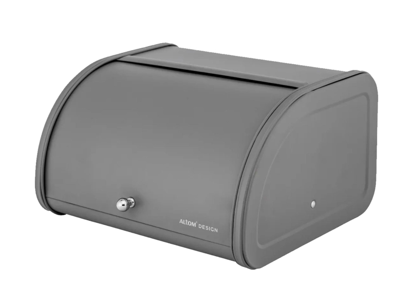 Altom Chlebak metalowy 30x26x17 cm szary