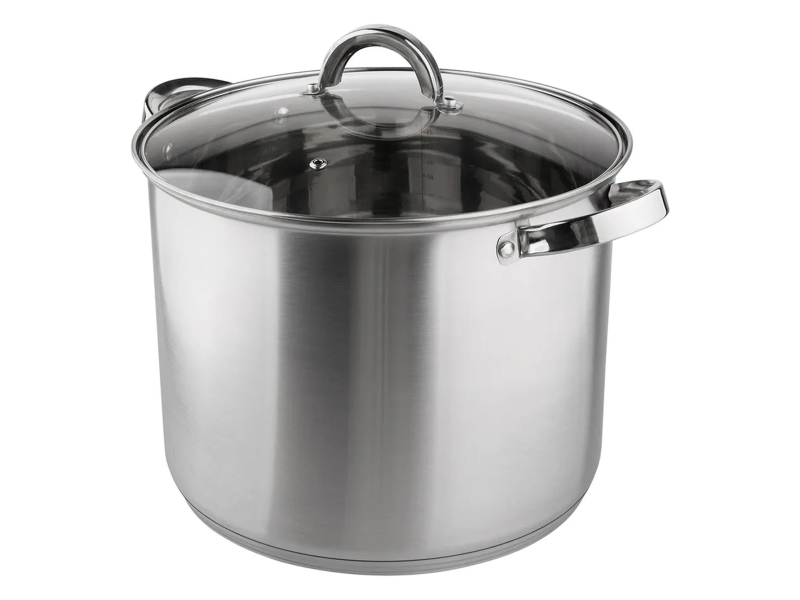 Altom Fabio garnek wysoki nierdz. 28cm 12,5l z pokrywą szklaną