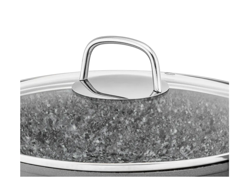 Altom Valdinox Grand rondel 26cm 2,6l. z pokrywą szklaną