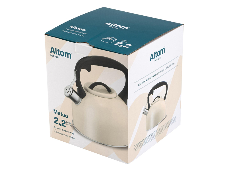 Altom Czajnik nierdzewny 2,2l Mateo kremowy