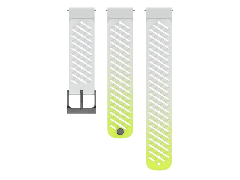 Suunto 22mm Athletic 5 Silicone Strap Canary White S+M