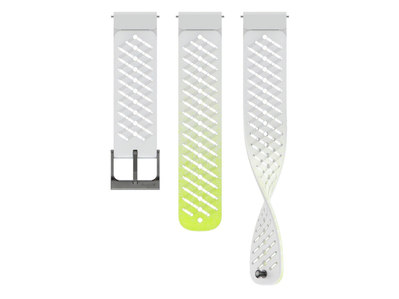 Suunto 22mm Athletic 5 Silicone Strap Canary White S+M
