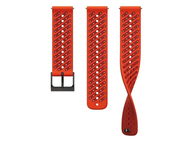 Suunto 22mm Athletic 8 Silicone Strap Coral Orange S+M
