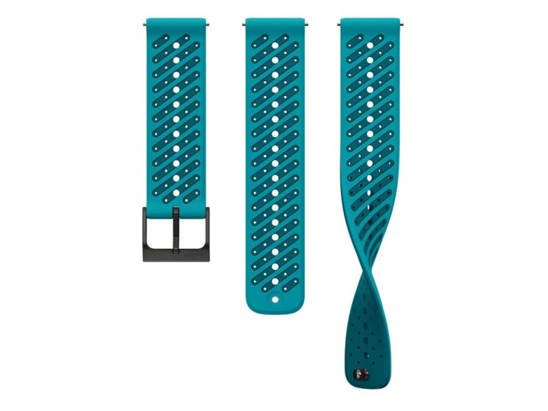 Suunto 22mm Athletic 8 Silicone Strap Wave Blue S+M