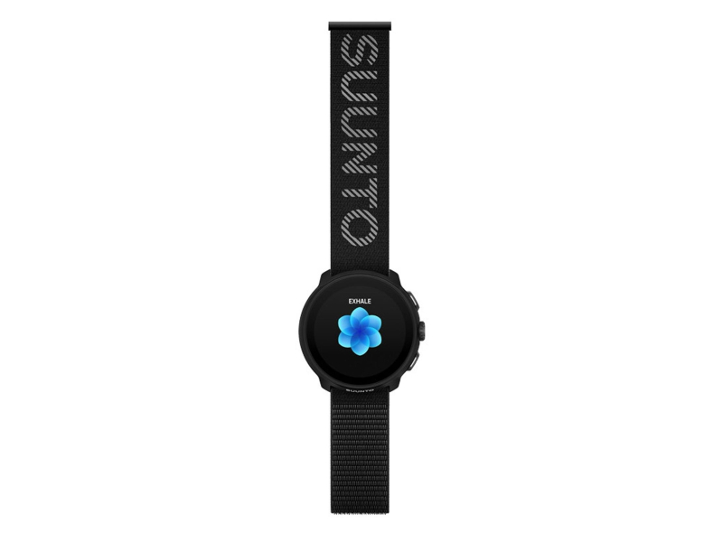 Suunto 22mm Athletic 7 Loop Textile Strap Black S/M+M/L
