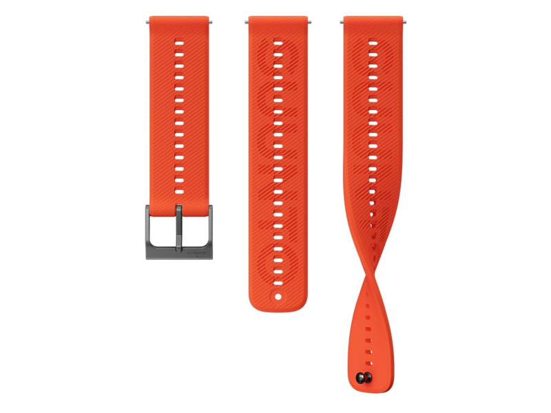 Suunto 22mm Athletic 6 Silicone Strap Coral Orange S+M