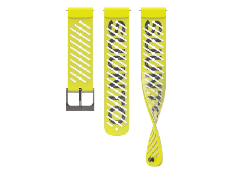 Suunto 22mm Athletic 5 Silicone Strap Lemon Yellow S+M