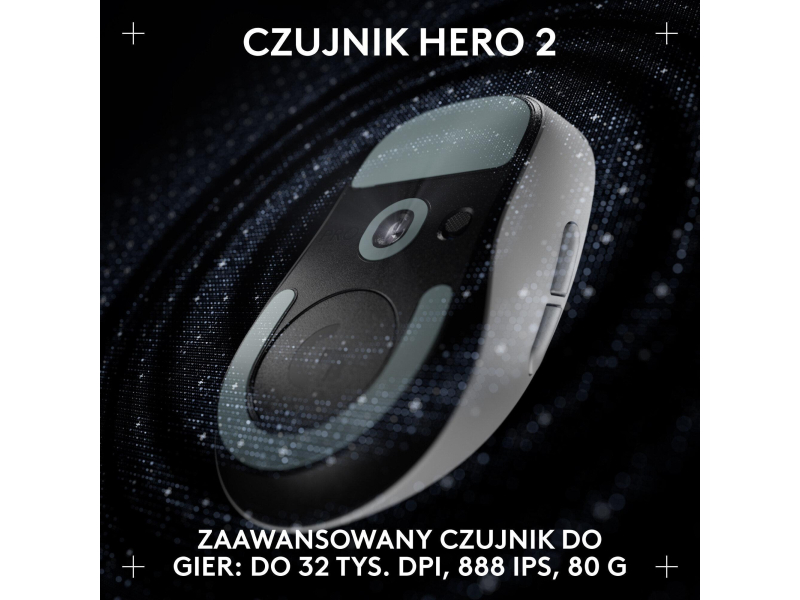 Logitech G PRO X Superlight 2 DEX biały