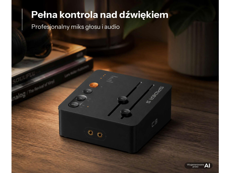 Fosi Audio C3 - Gamingowy Wzmacniacz Słuchawkowy z DAC