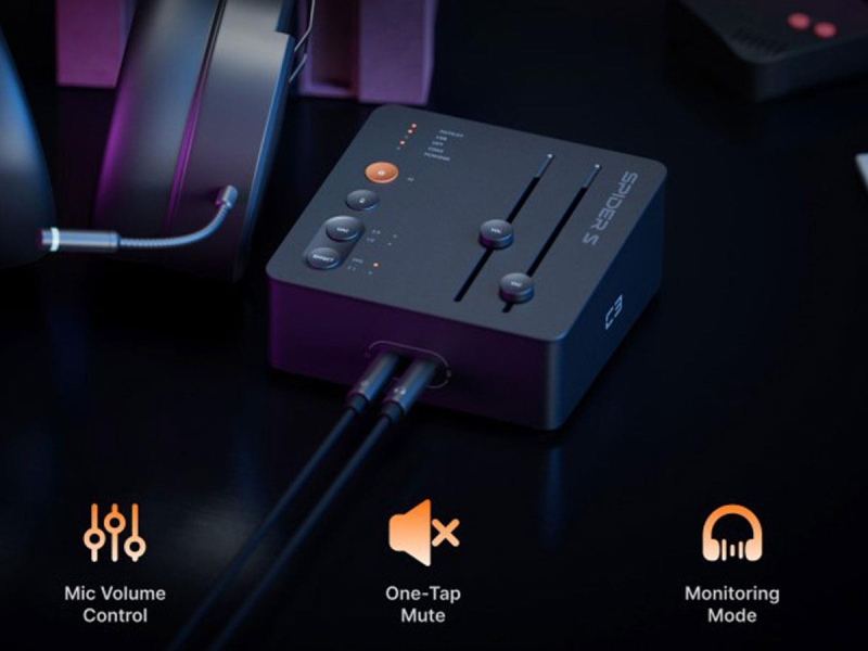 Fosi Audio C3 - Gamingowy Wzmacniacz Słuchawkowy z DAC