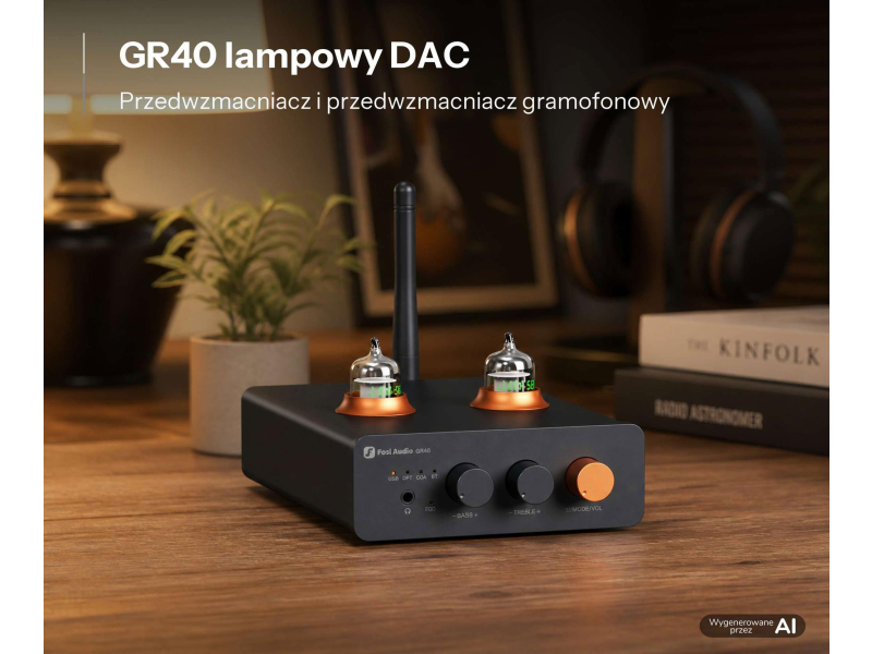 Fosi Audio GR40 - Lampowy DAC ze wzmacniaczem słuchawkowym