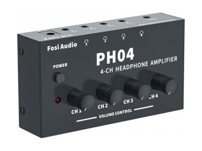 Fosi Audio PH04 - Wzmacniacz słuchakowy dla 4 par słuchawek