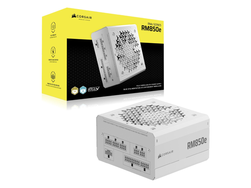 Corsair RM850e 850W 80 Plus Platinum ATX 3.1 White