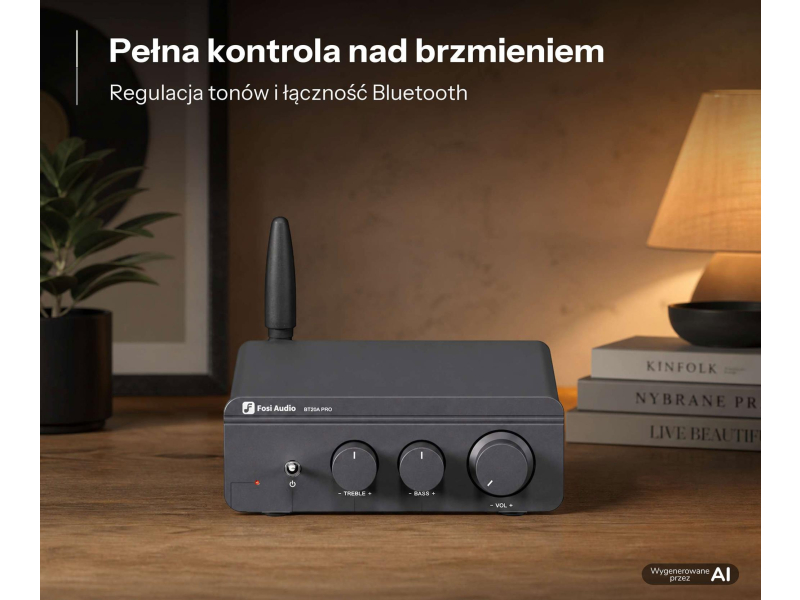Fosi Audio BT20A PRO 48V grey - Wzmacniacz audio 2.0