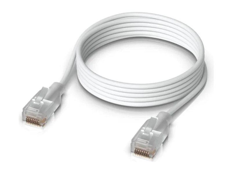 Ubiquiti UACC-Cable-Patch-EL-1m-W  LAN Etherlighting Cat.6 1m