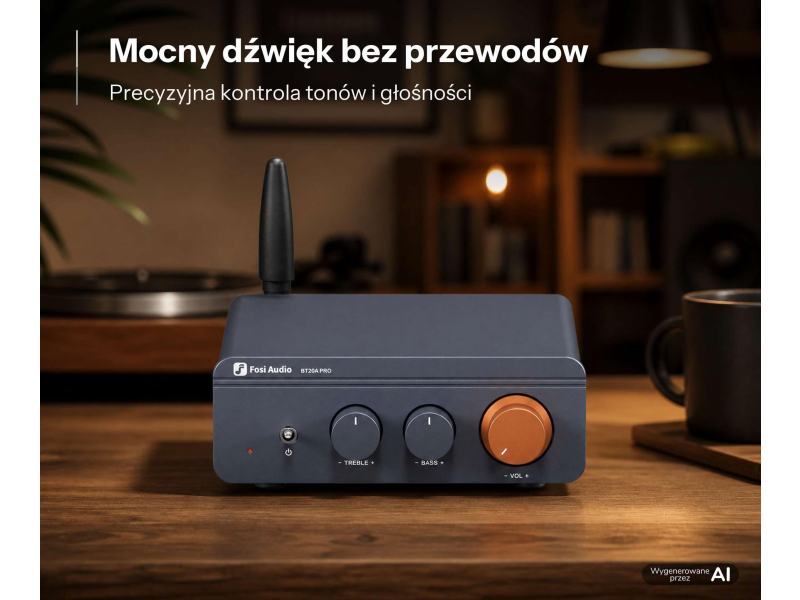 Fosi Audio BT20A PRO 48V blue - Wzmacniacz audio 2.0