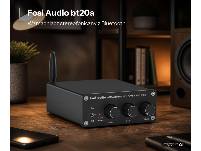 Fosi Audio BT20A-24V - Wzmacniacz audio 2.0 z Bluetooth
