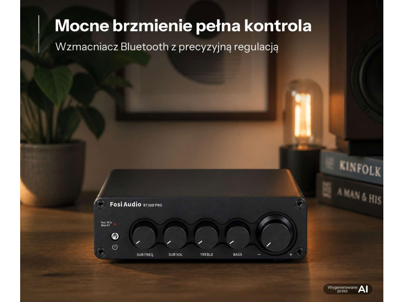 Fosi Audio BT30D PRO 32V - Wzmacniacz audio 2.1 z Bluetooth