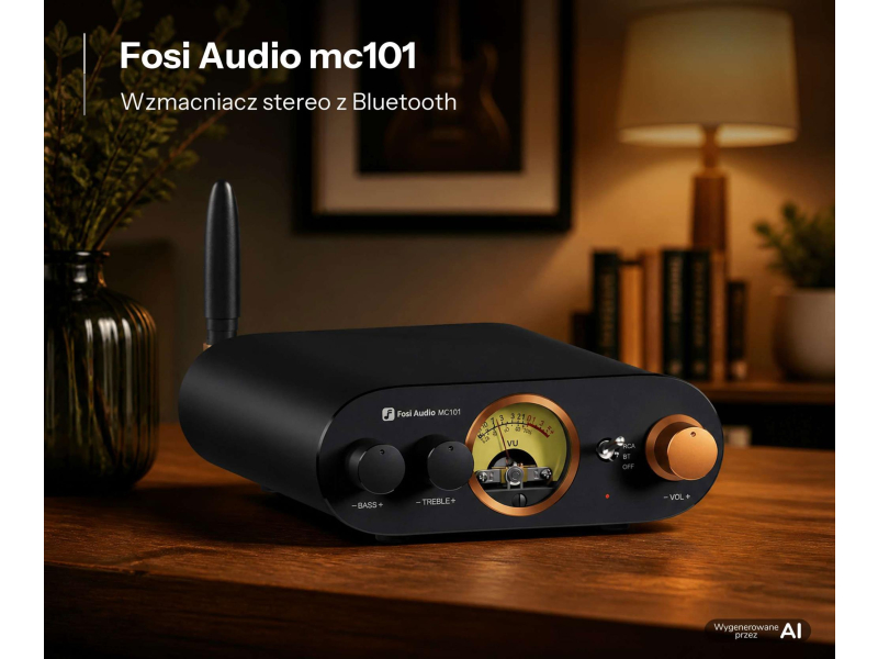 Fosi Audio MC101 - Wzmacniacz stereo z Bluetooth