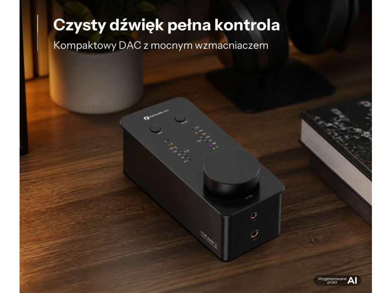 Fosi Audio SK02 black - Wzmacniacz słuchawkowy z DAC