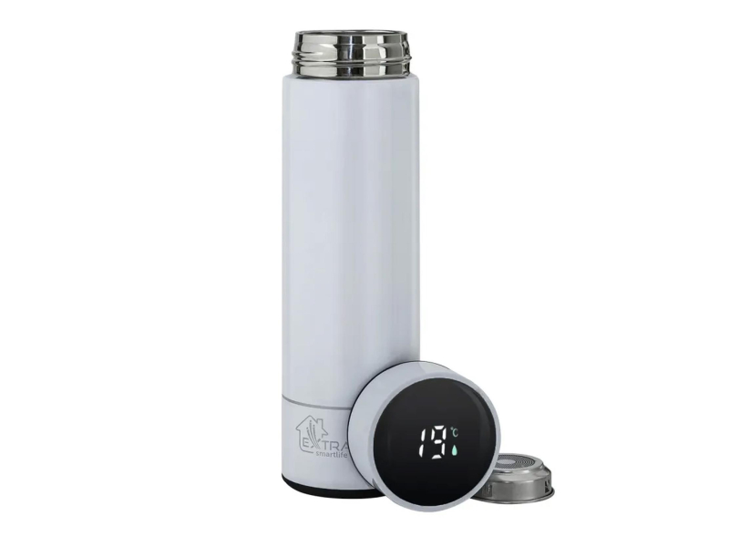 ExtraLink Travel Mug Biały Kubek termiczny Termos z wyświetlaczem temp