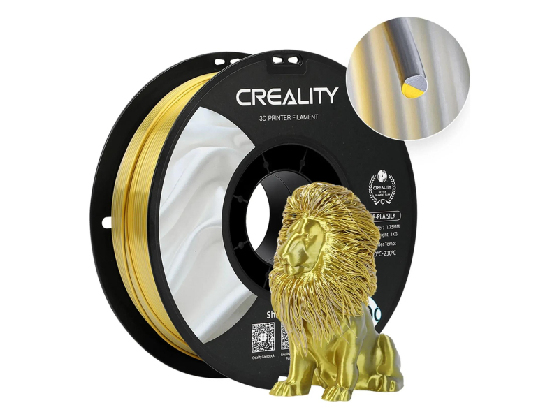 CREALITY Filament CR-Silk PLA (Złoto-srebrny)