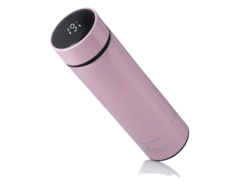 ExtraLink Travel Mug Różowy Kubek termiczny Termos z wyświetlaczem LED
