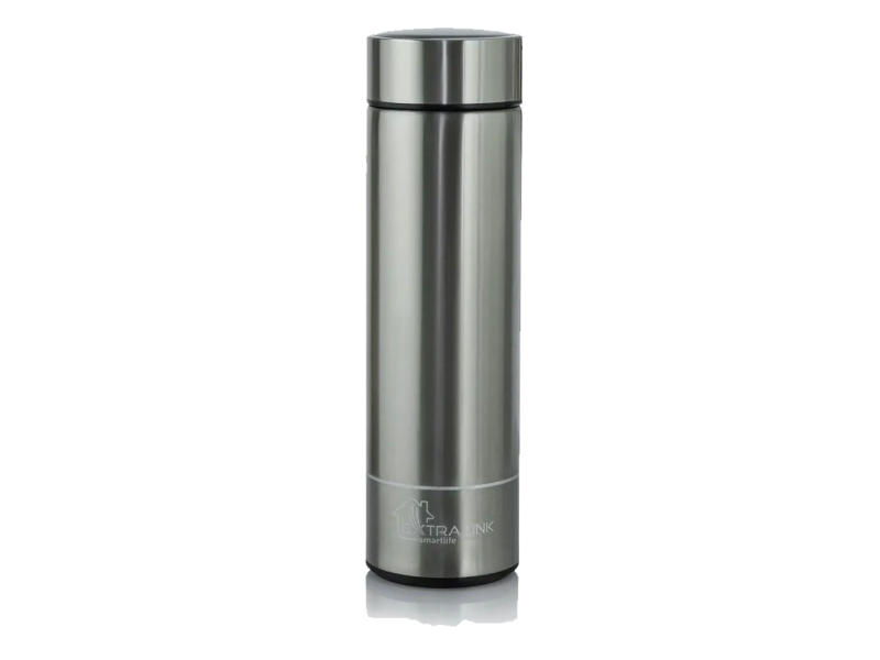 ExtraLink Travel Mug Srebrny Kubek termiczny Termos z wyświetlaczem LE