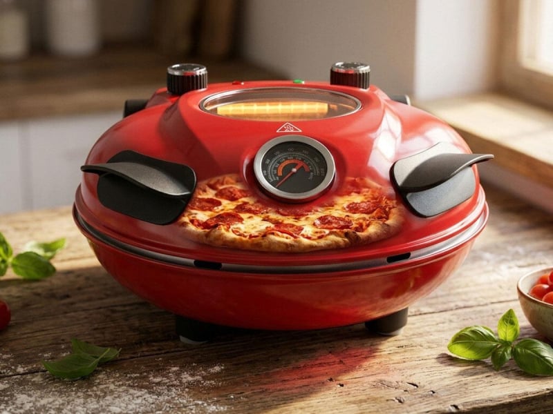 ExtraLink Piec do pizzy pizza oven z okienkiem termometrem 1200W Infer
