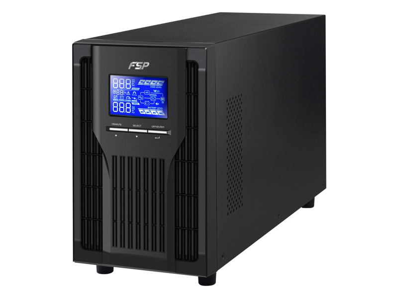 FSP Champ Tower 1K (1000VA/900W, 3x Schuko, LCD)
