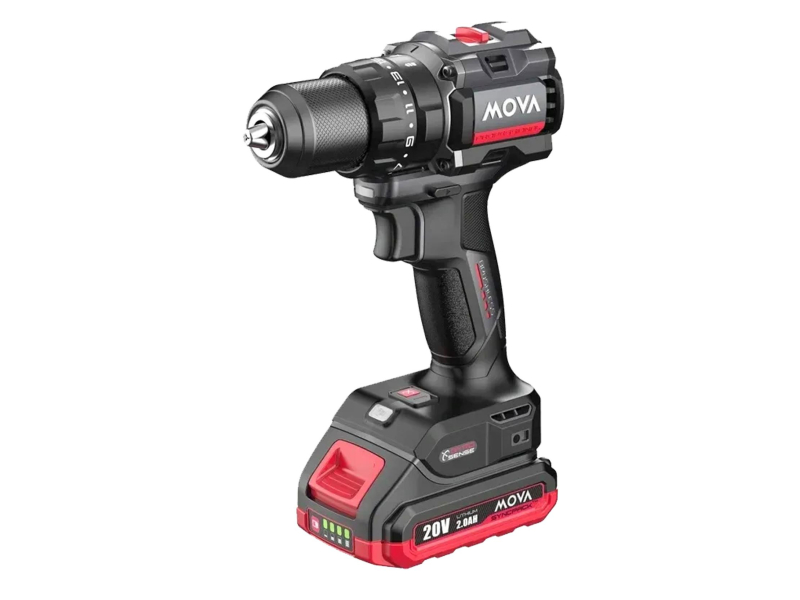 MOVA wiertarka udarowa bezszczotkowa pd80ik 20v 80nm (bateria i