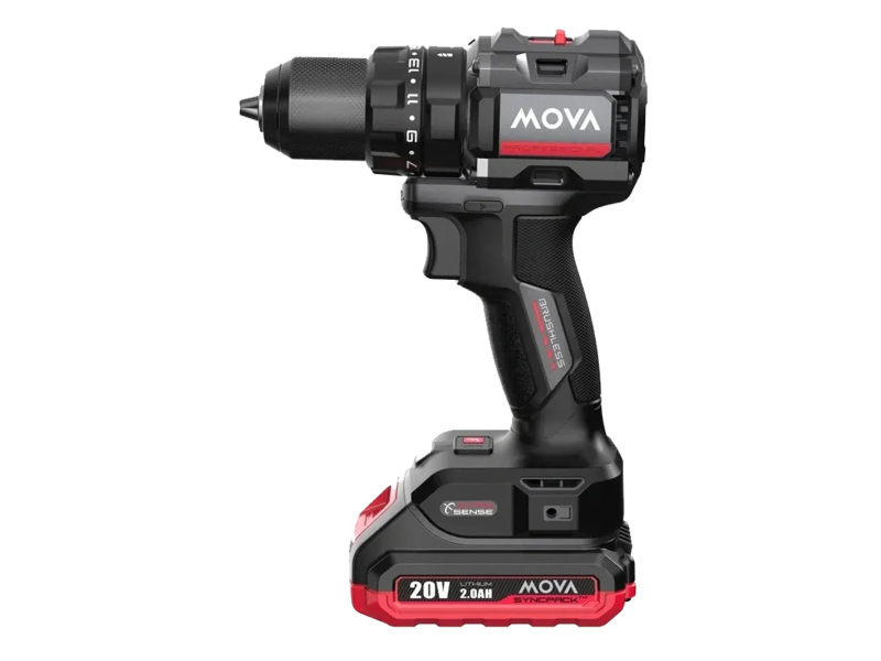 MOVA wiertarka udarowa bezszczotkowa pd80ik 20v 80nm (bateria i