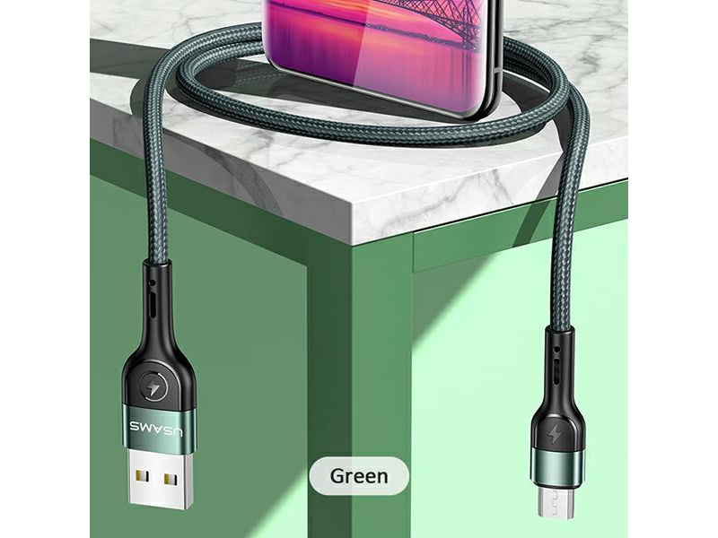 USAMS Kabel pleciony U55 2A micro USB