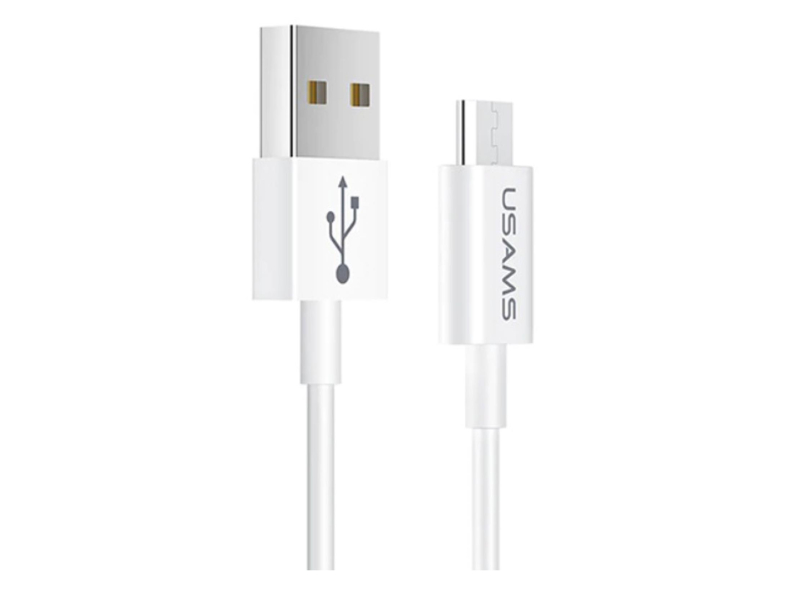 USAMS Kabel U23 microUSB 2A Fast Charge 1m biały