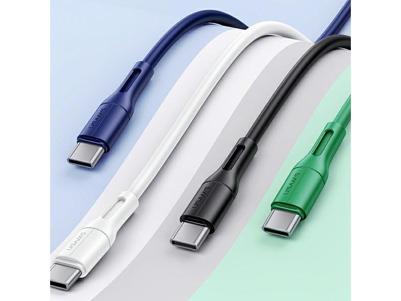 USAMS Kabel U68 USB-C 2A Fast Charge 1m niebieski SJ501USB03