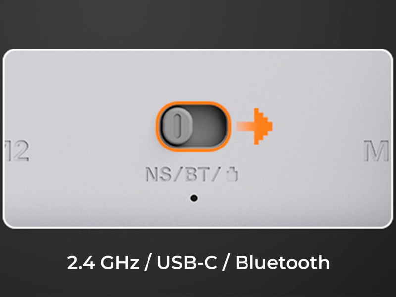Ajazz GP100 (Switch/PC/iOS/Android) RGB biały