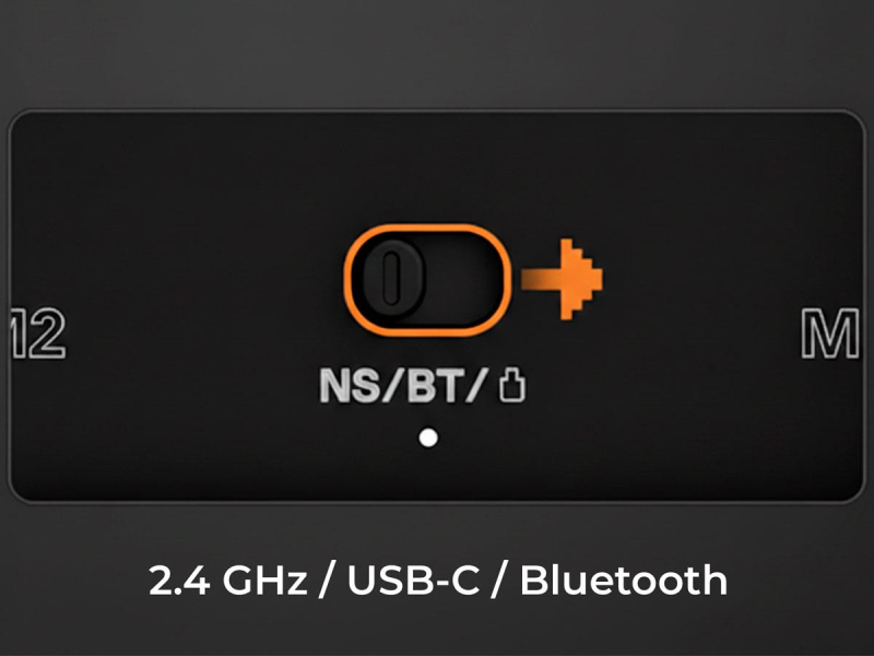 Ajazz GP100 (Switch/PC/iOS/Android) RGB czarny